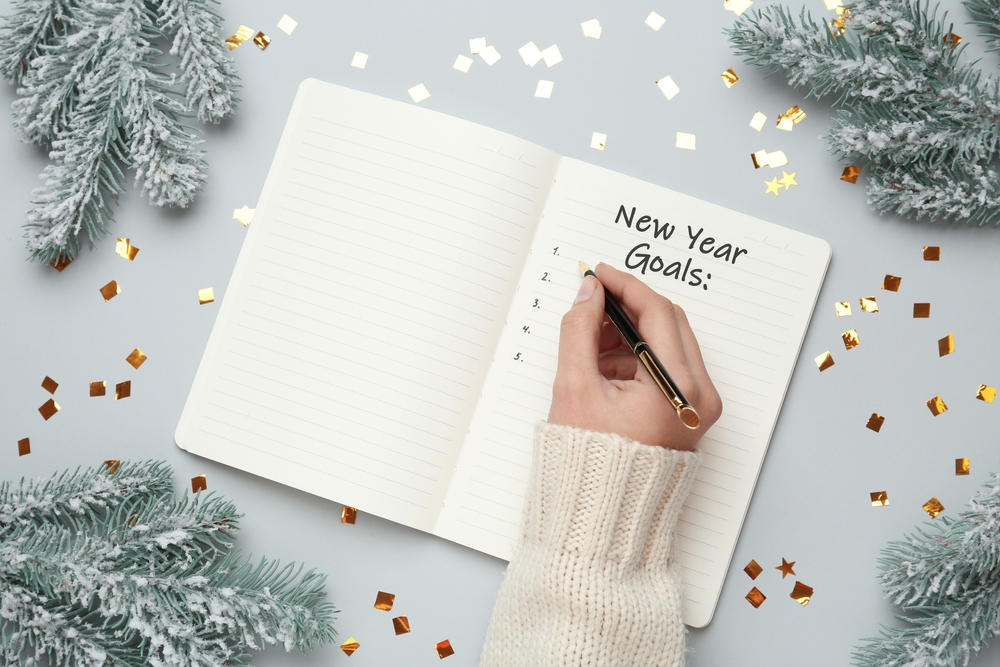 New Year's Resolutions in journal